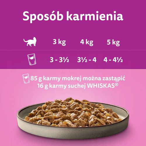 WHISKAS Pure Delight Drobiowe Frykasy Karma w Galaretce 40x85g na Arena.pl