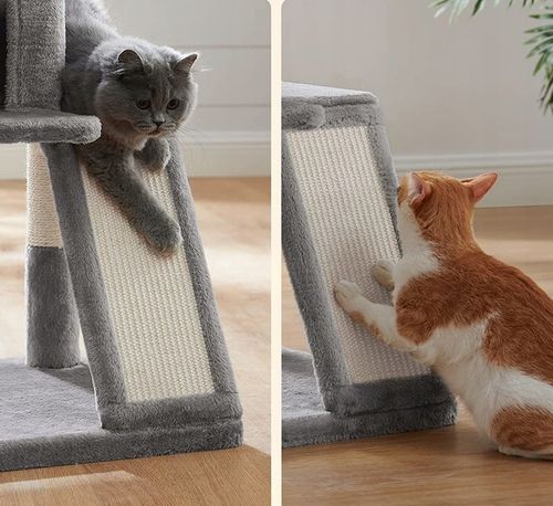 DRAPAK DLA KOTA DUŻY LEGOWISKO DOMEK ZABAWKA WIEŻA SŁUPEK 3 POZIOMY 96cm na Arena.pl