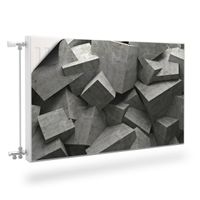 Mata MAGNETYCZNA Na Grzejnik Abstrakcja Betonowe Tło 3D 110cm x 60cm