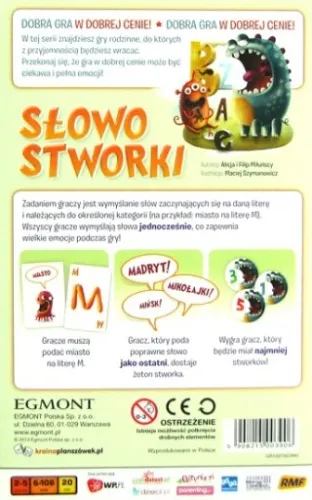 Egmont Gra planszowa Słowostworki na Arena.pl