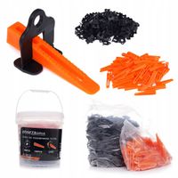 Zestaw do poziomowania płytek glazury zaciski klipsy600 sztuk KD10778