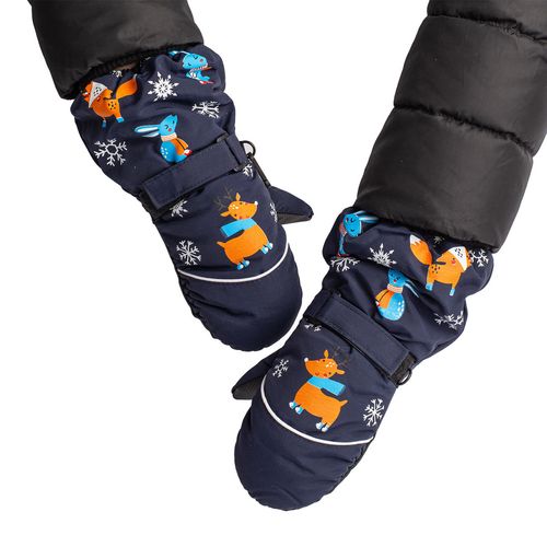 Rękawiczki Zimowe Jednopalczaste Granatowe Narciarskie Wodoodporne Rękawice na Arena.pl