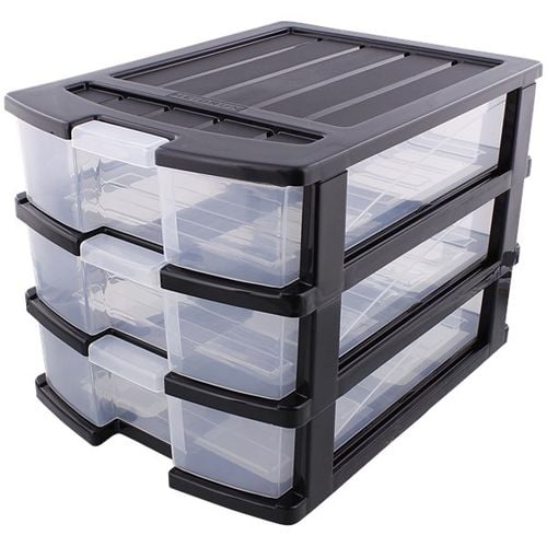 KOMODA SZAFKA 3 SZUFLADY ORGANIZER POJEMNIK KONTENER A4 DO BIURA NA na Arena.pl