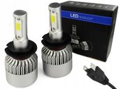 Żarówki LED H7 S2 72W COB MOCNE ZESTAW 16000 lm