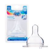 Smoczek do butelek szerokootworowych EasyStart silikonowy. Trójprzepływowy