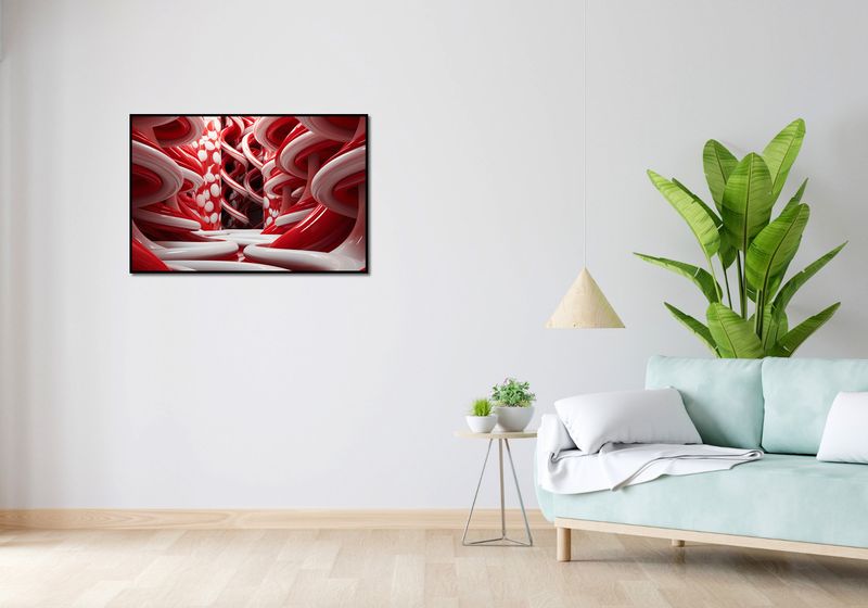 Plakat 91,5x61cm Czerwone Wiry zdjęcie 4