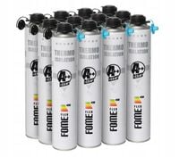Piana PUR do ociepleń izolacji+24 dysze do natryskiwania 850ml FomeFlex x12