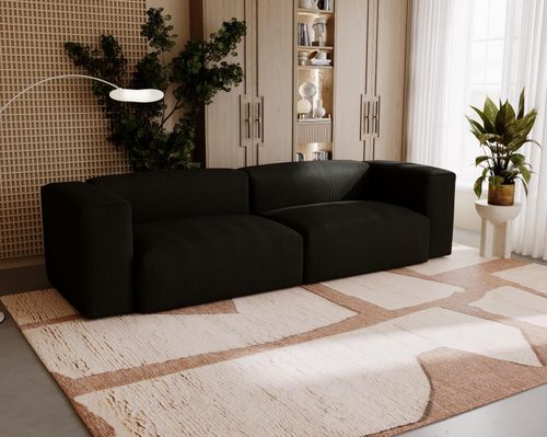 Ekskluzywna Sofa Bali czarna sztruks na Arena.pl