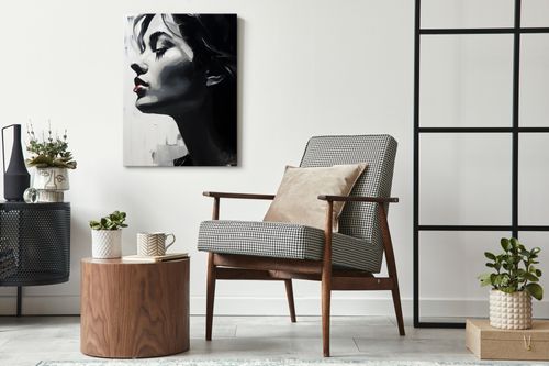 Obraz Canvas PORTRET Kobiety Czerwone Usta Abstrakcja 20cm x 30cm na Arena.pl