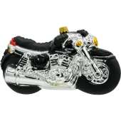 Bombka choinkowa szklana: Motocykl: czarny