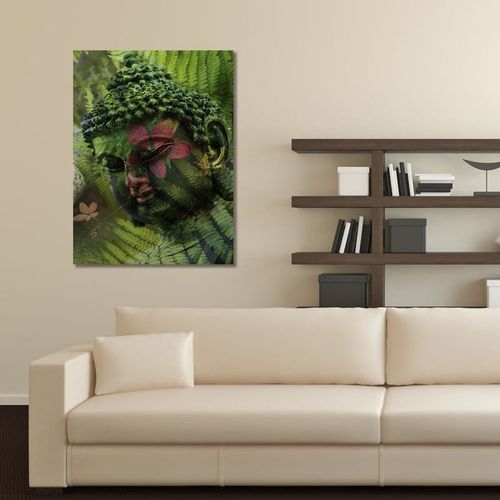 Obraz na płótnie - Canvas, Budda wśród paproci 30x40 na Arena.pl