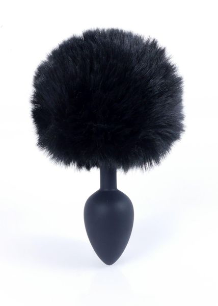 Plug-Jewellery Silicon Plug - Bunny Tail - Black zdjęcie 5