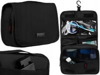 Kosmetyczka męska podróżna saszetka organizer czarna pojemna PETERSON