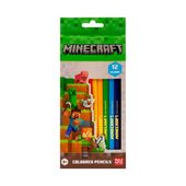 kredki ołówkowe trójkątne minecraft 12kol 7090