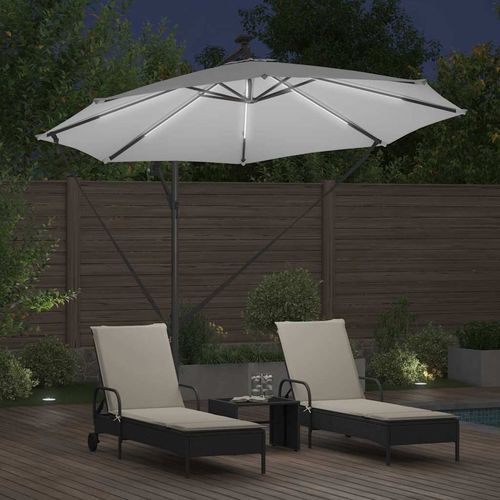 Parasol banana na wysięgniku piaskowy 294 x 294 x 248 cm na Arena.pl