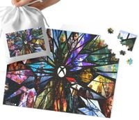 PUZZLE TRADYCYJNE - WZORY Z BAJEK I GIER PREZENT DLA DZIECI 110EL +WORECZEK