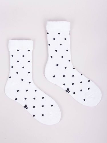 Skarpety dziewczęce frotte w kropki 3PAK 31-34 YOCLUB na Arena.pl