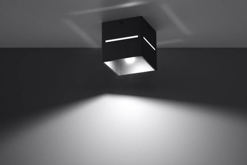 LAMPA sufitowa SL.0207 metalowa OPRAWA kostka cube czarna na Arena.pl