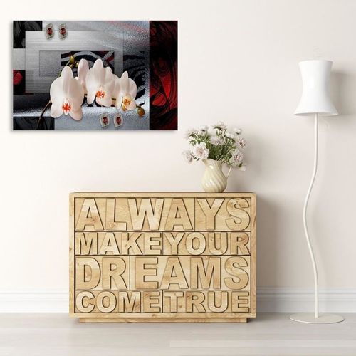 Obraz na płótnie - Canvas, Biały storczyk 120x80 na Arena.pl