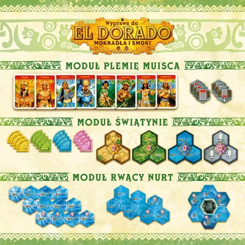Wyprawa do El Dorado Mokradła i Smoki - Rozszerzenie 2 dodatki w 1 pudełku na Arena.pl