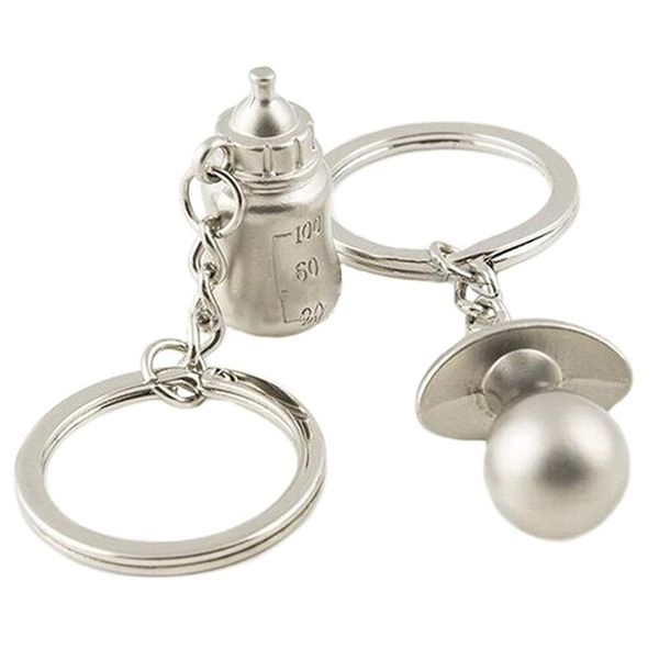 Ozdobny brelok do kluczy Butelka i Smoczek zdjęcie 1