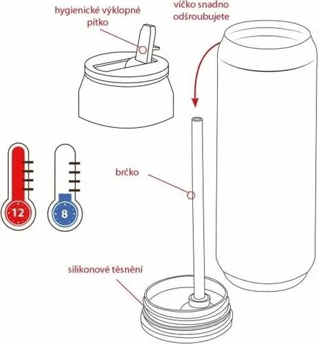 Kubek termiczny, termos Orion Maki biały 500 ml na Arena.pl