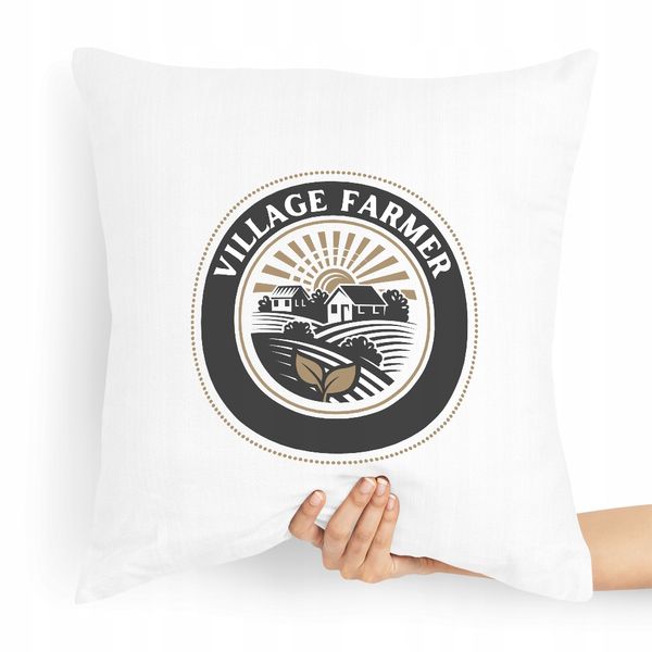 Poduszka Prezent Idealny Dla Rolnika Village Z Nadrukiem Ze Zdjęciem zdjęcie 1