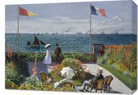 Obraz 70x50cm Garden at Sainte-Adresse, Monet Vintage