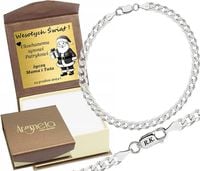 Bransoletka Srebrna Pancerka Pełna Diamentowana 5,00 mm Grawer Gratis