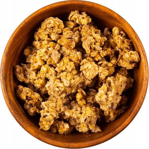 GRANOLA KLASYCZNA 1 KG BEZ OLEJU PALMOWEGO ZE SŁONECZNIKIEM I LNEM na Arena.pl