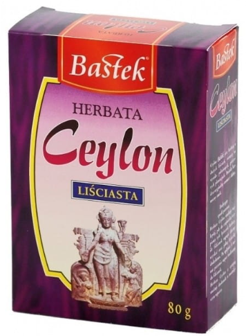 BASTEK HERBATA LIŚCIASTA 80G CEJLON zdjęcie 1