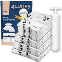 4CONVY Worki próżniowe na pościel ubrania odzież 19szt DUŻY ZESTAW