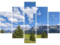 105CM 150CM ZEGAR 5 ELEM WIDOK ALPY TAMBAKO THE JAGUAR DRUK OBRAZ