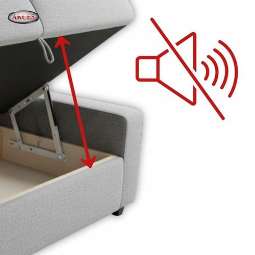 PODNOŚNIK WERSALKI KANAPY ŁÓŻKA TAPCZANU ZESTAW L+P 2 SPRĘŻYNY STAL na Arena.pl