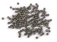 KORALIKI PLASTIKOWE COLOR SZARY MAT 4MM 100SZT