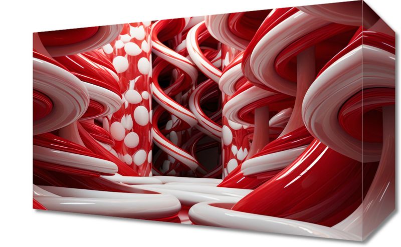 Obraz 30x20cm Czerwone Wiry zdjęcie 1