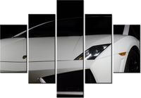 70 100CM OBRAZ 5 ELEM LAMBORGHINI GALLARDO BRETT LEVIN DRUK PŁÓTNO