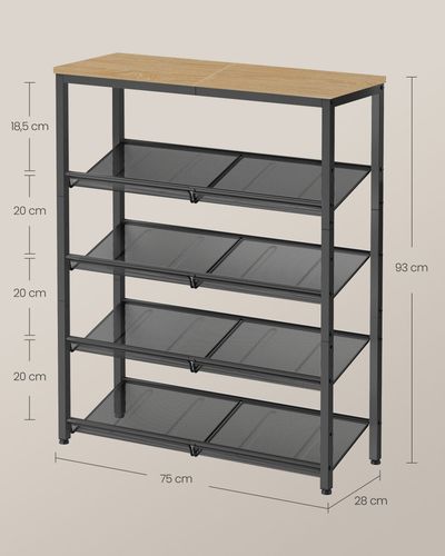 Szafka na Buty - sonoma - LBS038B11 na Arena.pl