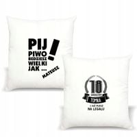 Poduszka z imieniem PIJ PIWO BĘDZIESZ WIELKI JAK