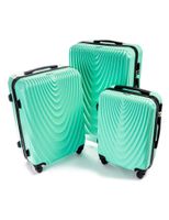 Zestaw 3 walizek PELLUCCI RGL 663 Miętowy