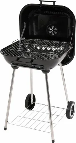 GRIL GRILL OGRODOWY Z POKRYWĄ KOŁAMI BBQ 40X45CM na Arena.pl