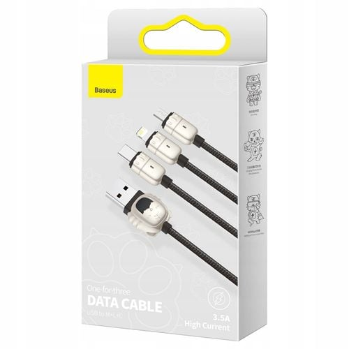 Baseus Kabel USB do micro / USB-C / Lightning 1.2m na Arena.pl
