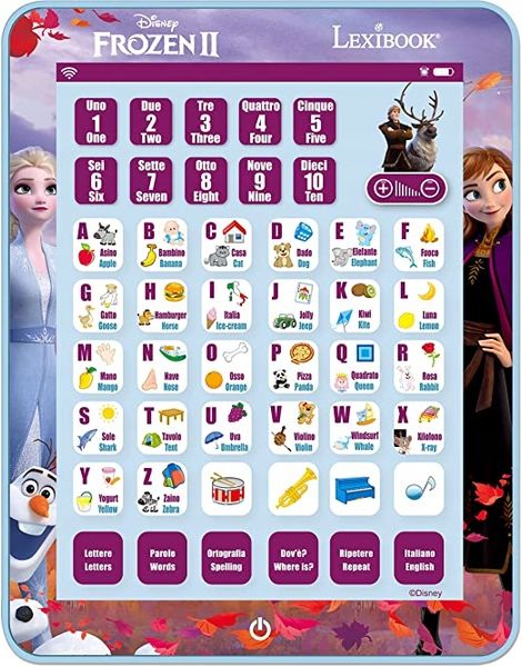 LEXIBOOK JCPAD002FZi5 Frozen Educational Bilingual Interactive Tablet, Toy zdjęcie 1