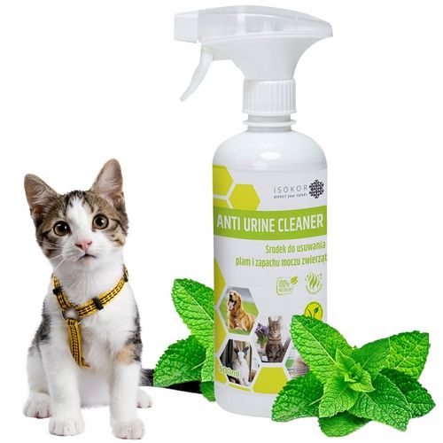 POCHŁANIACZ ZAPACHÓW MOCZU KOTA 500ml ISOKOR ANTI URINE CLEANER NATURALNY na Arena.pl