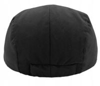 Kaszkiet męski czarny ocieplany czapka z daszkiem