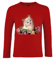 Bluzka tshirt z długim rękawem Kot