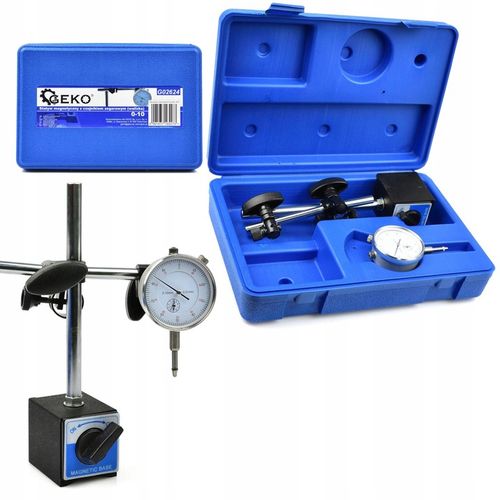 CZUJNIK ZEGAROWY + STATYW DO SPRAWDZANIA BICIA TARCZ W WALIZCE na Arena.pl