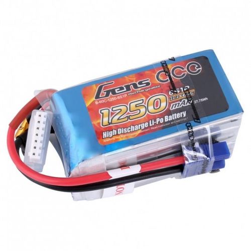 1250mAh 22.2V 60C Gens Ace - EC3 na Arena.pl