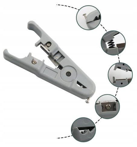 TESTER KABLI SIECIOWYCH WTYK RJ45 ZESTAW NARZĘDZI ŚCIĄGACZ ZACISKARKA LAN3 zdjęcie 10