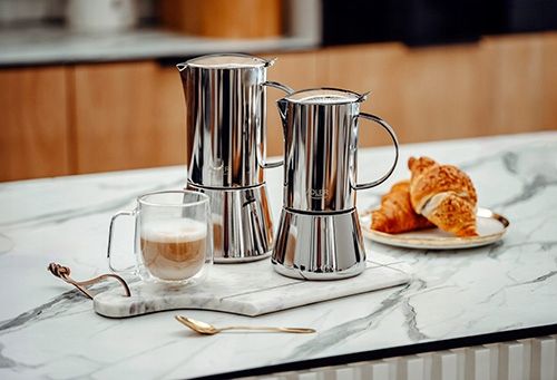 KAWIARKA ZAPARZACZ DO KAWY ESPRESSO 620ml A4417 Działa na Indukcja Gaz na Arena.pl